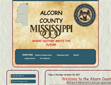 Tablet Screenshot of alcorncounty.org